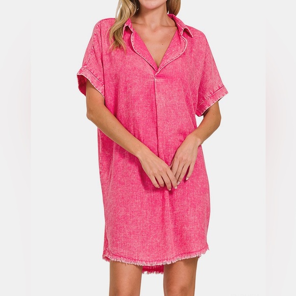 Zenana Combined Knit Tube Top Flare Mini Dress